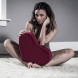 Liberator Heart Wedge Merlot - Erotická podložka pro milování ve tvaru srdce Červená