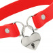 Coquette Hand Crafted Choker Keys Heart 229296 Red