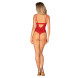 Obsessive Ingridia Crotchless Teddy Red