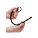 Ouch! Silicone Plug & Cock Ring Set Urethral Sounding Black