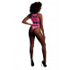 Ouch! Glow in the Dark Body with Grecian Neckline Neon Pink