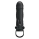 Pretty Love Penis sleeve with Ball Strap Black