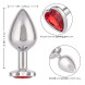 California Exotics Jewel Heart Plug Large Ruby