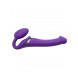strap-on-me 3 Motors Vibrating Silicone Bendable Strap-On Purple M