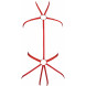 Axami Set V-9801 Bra, String & Body Red